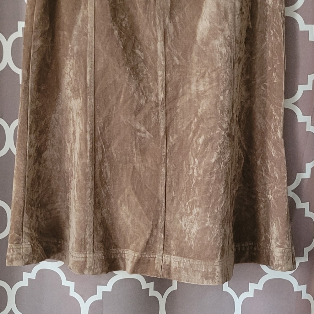 J. Jill Soft Brown A-Line Corduroy Skirt - Picture 5 of 9